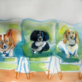 Cooperman/Hubley, Watercolor on paper, 2009